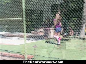 TheRealWorkout Kimber Lee drilled By Her Soccer Coach