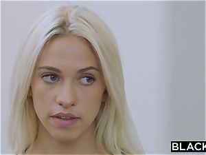 BLACKED platinum-blonde school damsel PUNSIHED by bbc