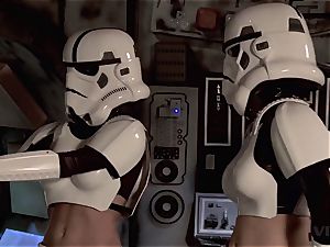 Parody - two Storm Troopers enjoy some Wookie pecker